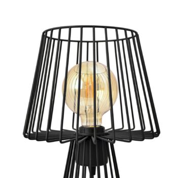 Stolná lampa Torri Mix, čierna, kov, 41 cm, E27