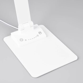 Stolná lampa Travis LED, biela, CCT, stmievateľná, dotyková, USB