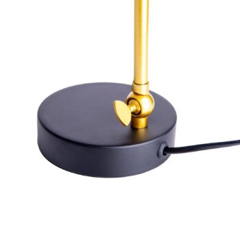 Stolná lampa Triton v čiernej a zlatej