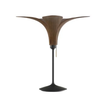 Stolná lampa UMAGE Jazz tmavý dub, čierna základňa