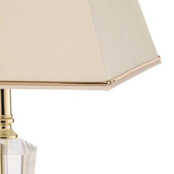 Stolná lampa Veronique podstavec úzky krém/zlatá