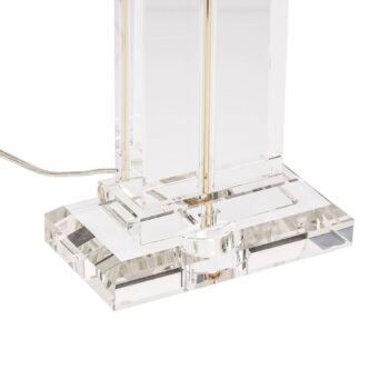 Stolná lampa Veronique široký podstavec krém/zlatá