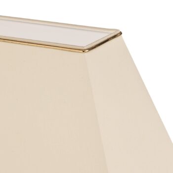 Stolná lampa Veronique široký podstavec krém/zlatá