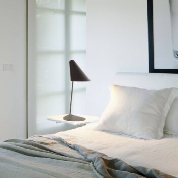 Stolná lampa Vibia I.Cono 0700, sivá