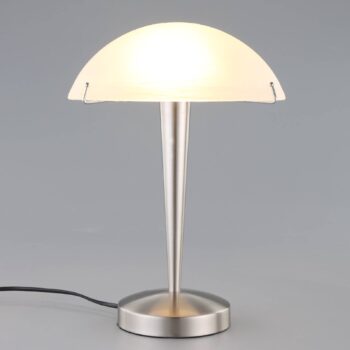 Stolná lampa Viola dotykový vypínač matný nikel