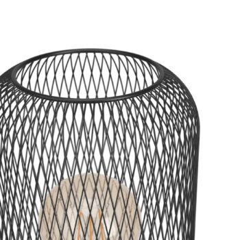 Stolná lampa Wrington, výška 28,5 cm, čierna, oceľ