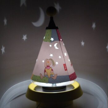 Stolná lampa a nočné svetlo Carrousel Rainbow Rabbit
