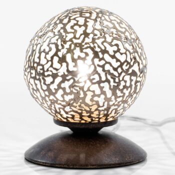 Stolná lampa s guľatým tienidlom, Ø 10 cm