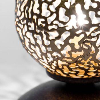 Stolná lampa s guľatým tienidlom, Ø 10 cm