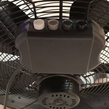 Stolný ventilátor Beacon Breeze, čierny/pepel Ø 41 cm, tichý