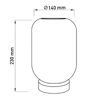 Stolová LED lampa 5305558 batéria dymová sivá