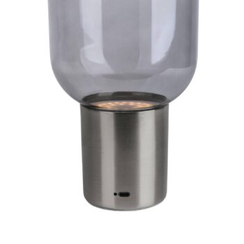 Stolová LED lampa Albero batéria, podstavec oceľ