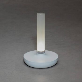 Stolová LED lampa Biarritz IP54 batéria CCT biela