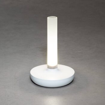 Stolová LED lampa Biarritz IP54 batéria CCT biela