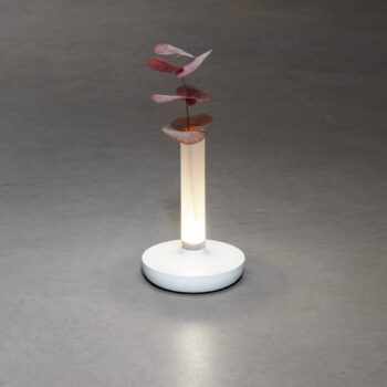 Stolová LED lampa Biarritz IP54 batéria CCT biela