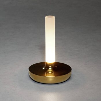 Stolová LED lampa Biarritz IP54 batéria CCT zlatá