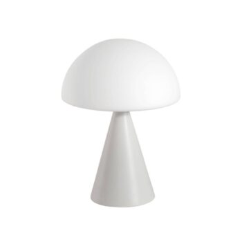 Stolová LED lampa Blip, biela, sklo, CCT, dotykový stmievač