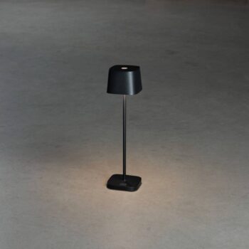 Stolová LED lampa Capri-Mini do exteriéru, čierna