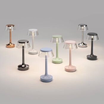 Stolová LED lampa FLOS Bon jour unplugged, medená