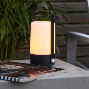 Stolová LED lampa Flame Lantern, prenosná, batéria