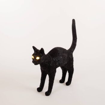 Stolová LED lampa Jobby The Cat, čierna