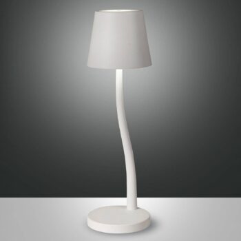 Stolová LED lampa Judy, batéria, IP54, biela