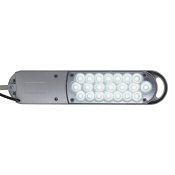 Stolová LED lampa MAULatlantic, strieborná, výška 41 cm, stojan