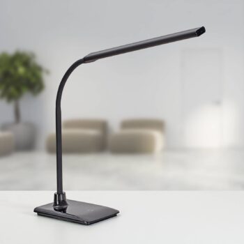 Stolová LED lampa MAULpirro, čierna, 37 cm, stmievateľné