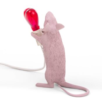 Stolová LED lampa Mouse Lamp USB Valentine biela