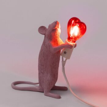 Stolová LED lampa Mouse Lamp USB Valentine biela