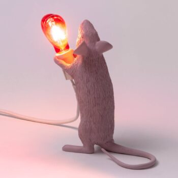 Stolová LED lampa Mouse Lamp USB Valentine biela