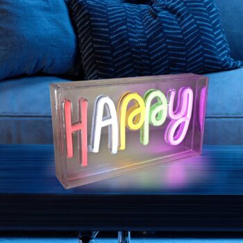 Stolová LED lampa Neon Happy, USB