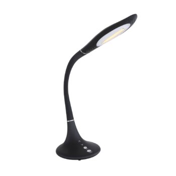 Stolová LED lampa Pattaya čierna stmievateľná CCT