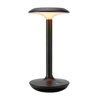 Stolová LED lampa Petit, čierna, hliník, IP44