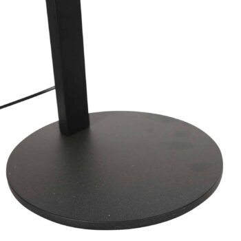Stolová LED lampa Ringlux, čierna, kovová, nastaviteľná