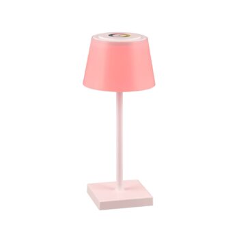 Stolová LED lampa Sanchez, RGBW a stmievač, biela