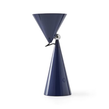 Stolová LED lampa Tom Dixon Pose, indigová farba, výška 25 cm