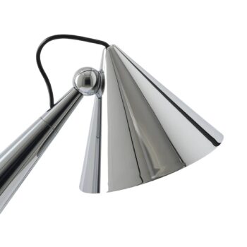 Stolová LED lampa Tom Dixon Pose, strieborná farba, výška 25 cm