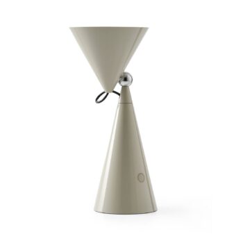 Stolová LED lampa Tom Dixon Pose, svetlosivá, výška 25 cm