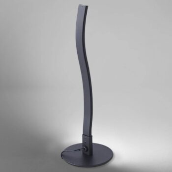 Stolová LED lampa Wave 3 000 K 30 cm čierna