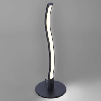 Stolová LED lampa Wave 3 000 K 30 cm čierna