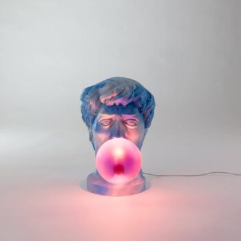 Stolová LED lampa Wonder Cloud, biela/modrá/ružová