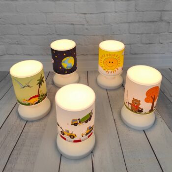 Stolová LED lampa na batérie Dino, USB, IP44