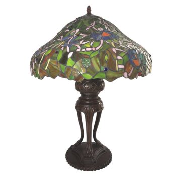 Stolová lampa 5LL-6055 Tiffany dizajn modrá-zelená