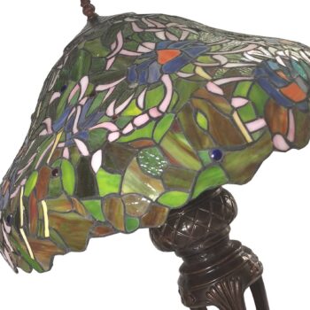 Stolová lampa 5LL-6055 Tiffany dizajn modrá-zelená