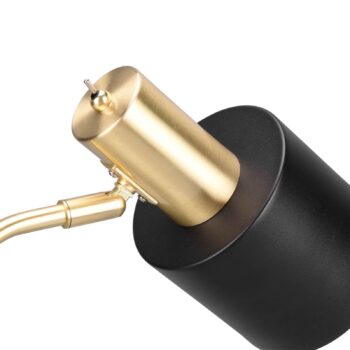 Stolová lampa Adam, 1-plameňová, čierna/zlatá