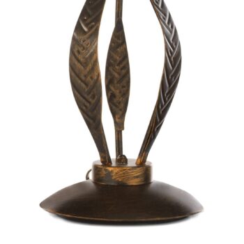 Stolová lampa Alga, 3-lampa, železo, sklo, Florentine