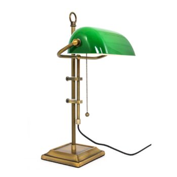 Stolová lampa Ancilla nastaviteľná bronzová/zelená