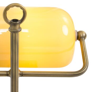 Stolová lampa Ancilla nastaviteľná bronzová/žltá