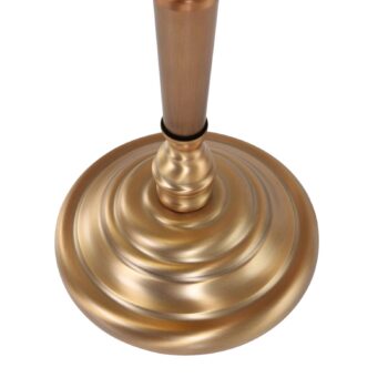 Stolová lampa Ancilla, sklo, bronzová/zelená